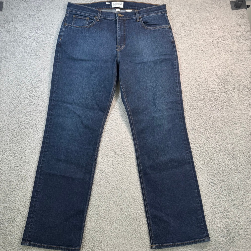 Tecovas Mens Standard Jean 36x30 Dark Blue Made in USA Italian Denim Stretch